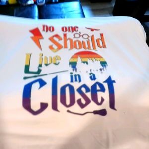 No one should hide in the closet pride shirt